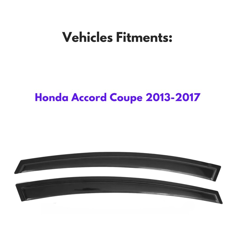 IG Window Visor for Honda Accord Coupe 2013-2017, Rain Guard