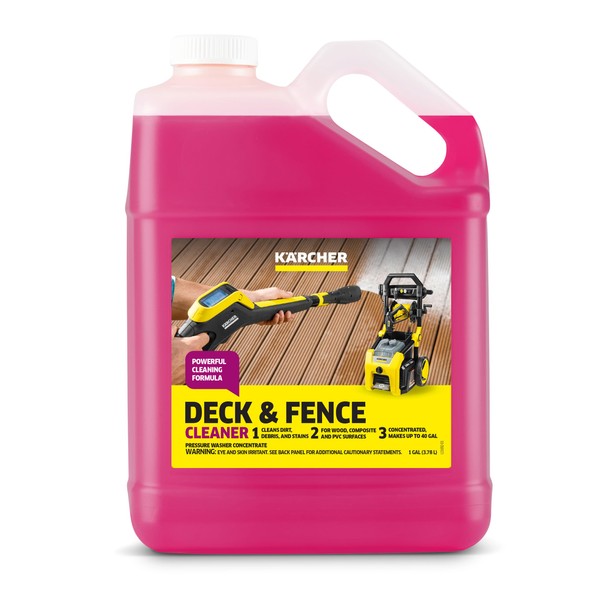 Kärcher Wood Fence & Deck Cleaner, Removes Dirt and Grime