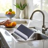 Kitchen Sink Squeegee and Brush Combo, Countertop Wiper Tool with