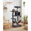 Feandrea Árbol para Gatos, Altura 137.7 cm, 4 Postes, 2