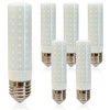 Geminilite E26 LED Corn Light Bulbs 12W, Daylight White 6500K,