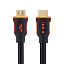 LZCT 4K High Speed HDMI Cable 60FT with Ethernet HDMI Cord V2.0 Support 4K@60Hz Ultra HD 2160P 3D ARC HDR (Length from 3' to 125') Dual Color Mould