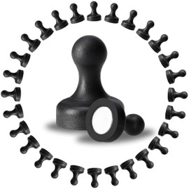 Reorda Extra Strong Magnetic Pins, N52 Neodymium Magnets for Magnetic Board, Dry Erase Board, and Pin Board, Small Fridge Magnets 30