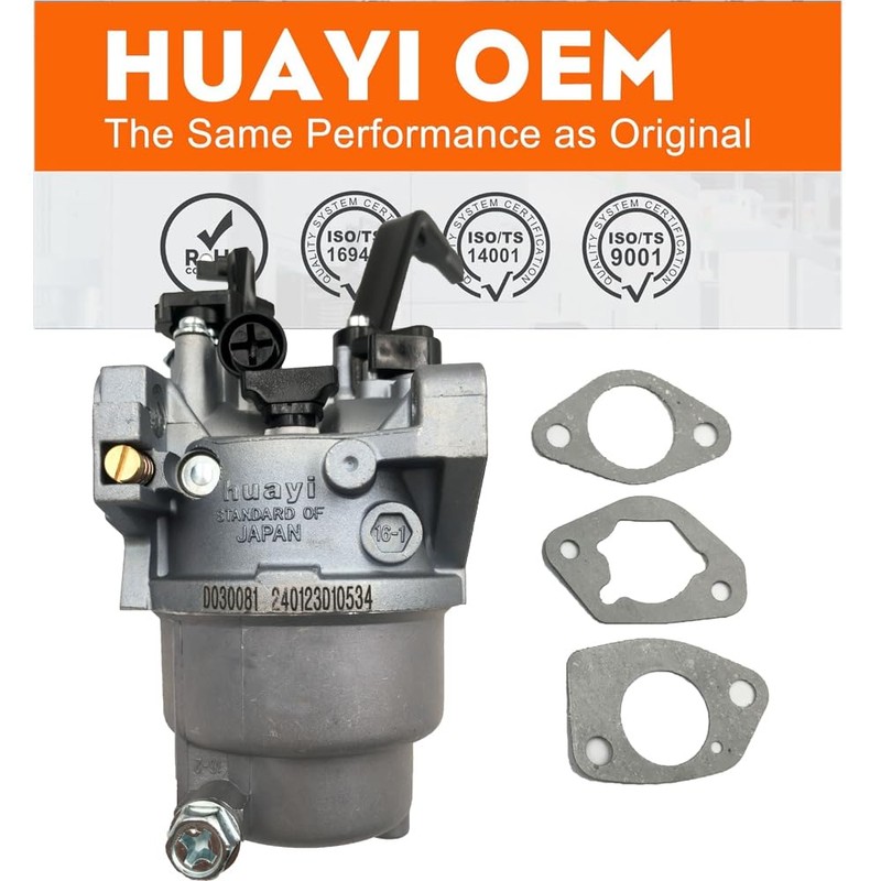 Huayi OEM Carburetor kit Compatible with Powermate PM0126000 6000 7500