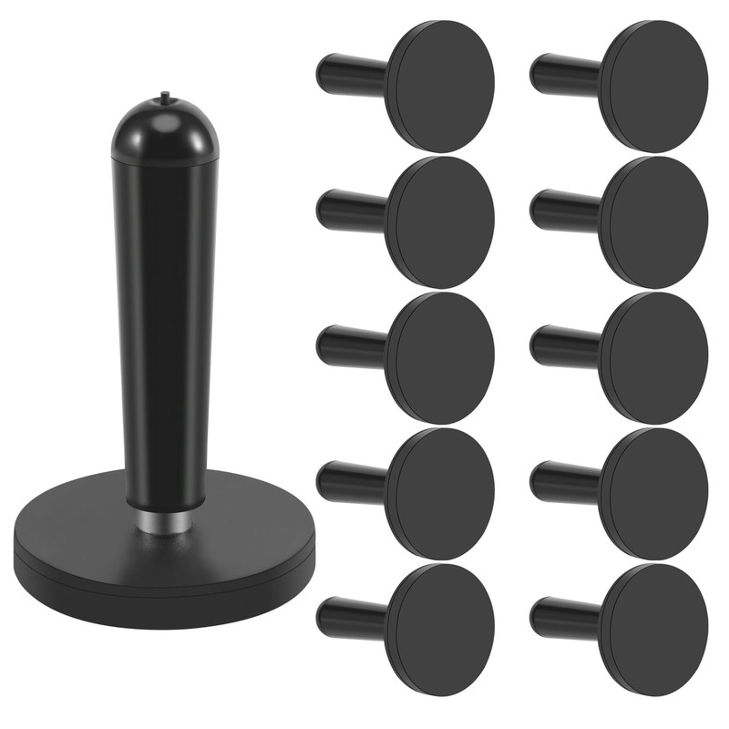 Lobamop 10 Pcs Car Wrap Black Gripper Magnet Holder For