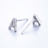 VIKI LYNN Initial Earrings for Women Girls 925 Sterling Silver