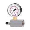 GOATACURA 0-15psi/kpa Gas Test Pressure Gauge, 2" Dial Size, 3/4"