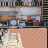 48 Pieces Copper Peel and Stick Backsplash, 3"x6" Metal Backsplash