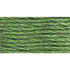 DMC 117-320 Mouline Stranded Cotton Six Strand Embroidery Floss Thread, Medium Pistachio Green, 8.7-Yard