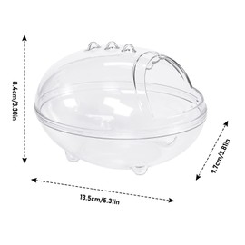 Ehuihuan Hamster Pet Bathroom, Sand Bath Set for Hamsters, Sand Bath Container, Hamster Bath, Hamster Bath Box, Sandpit for Guinea Pigs