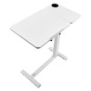 VEVOR Overbed Table, Mobile Bed Side Table with Flip Desktop
