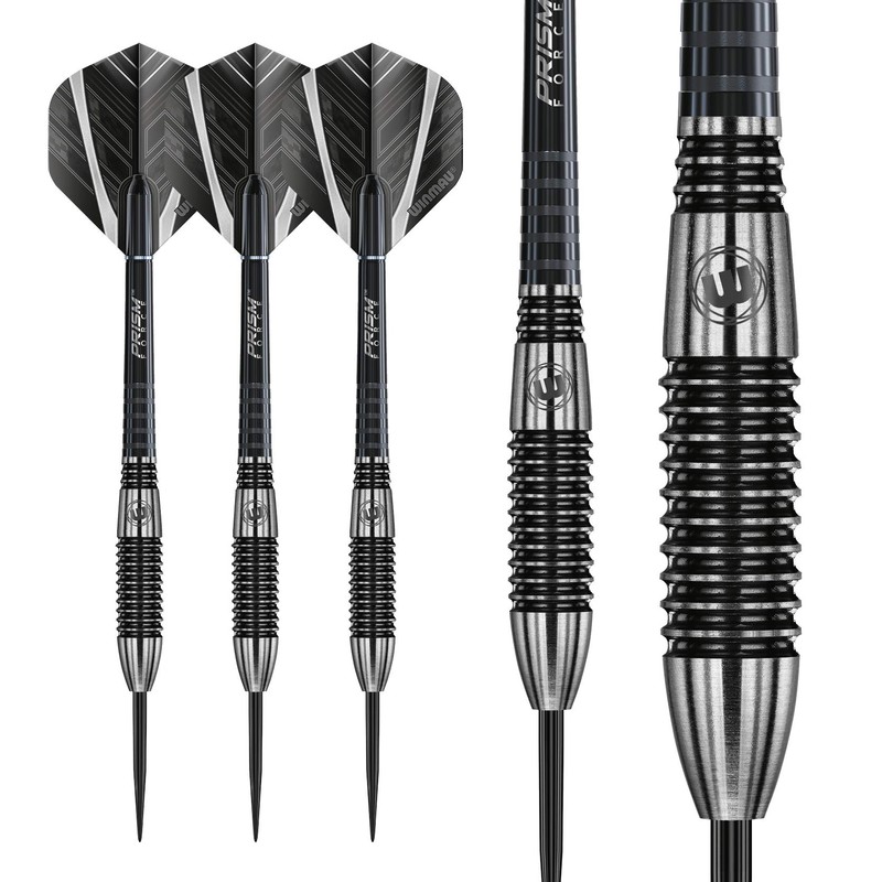 WINMAU Blackout 24 Gram Tungsten Darts Set with Flights and