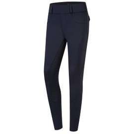 THWSXHFF Women's Riding Pants Equestrian Breeches Full Seat Silicone Horseback Riding Tights with Belt Loops (US, Alpha, Large, Regular, Regular, Standard, Black)