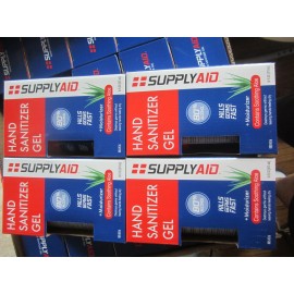Supply Aid Hand Sanitizer SUPPLYAID 80% Alcohol + Moisturizer Aloe Gel  16-Oz Lot of 4