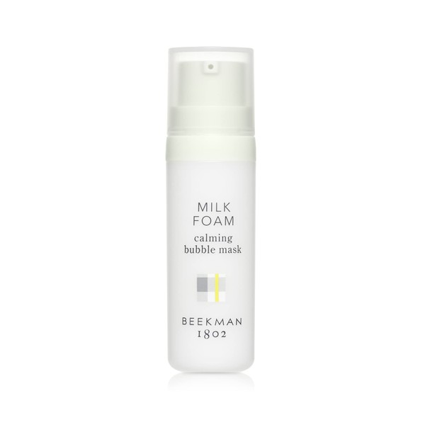 Beekman 1802 Milk Foam Calming Bubble Mask - 0.5 oz - Hydrating Oxygen Face Mask to Boost Circulation & Collagen - Good for Sensitive, Uneven & Irritated Skin - Cruelty Free