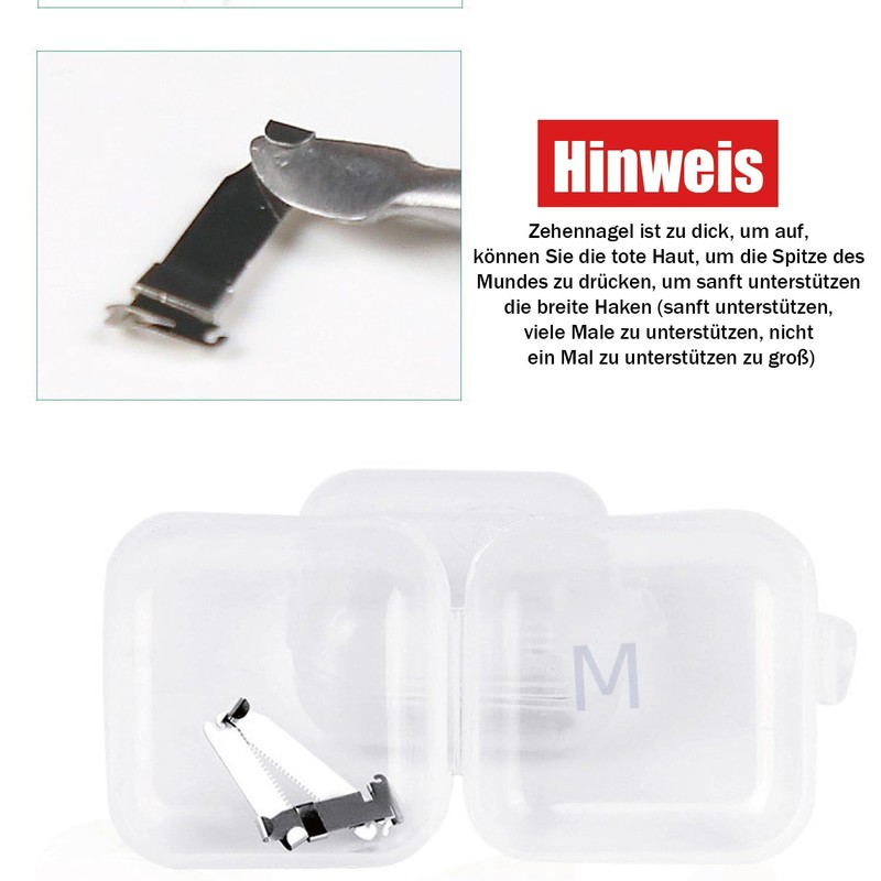 Esshogo 1 Set Ingrown Toenail Tools, Nail Correction Buckle, Patch