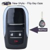 KEYECU Modified Flip Remote Key Case Fob 3 Button for