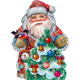 G. Debrekht Christmas Tree Santa Deco Ornament