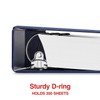 Staples 1.1/2" 3-Ring Non-View Binder, D-Ring, Navy Blue (26413-CC)