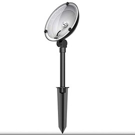 Malibu Low Voltage Landscape Spotlight 20W Halogen Wall Wash Flood Light 160 Lumen 3000K Warm White Waterproof with Spike Stake and Connector for Driveway, Yard, Lawn, Patio Use 8301-9502-01