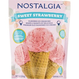 NOSTALGIA STRAWBERRY ICE CREAM MIX