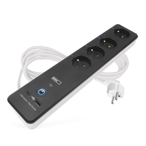 EMOS GoSmart - 4-Way Power Strip with WiFi and App