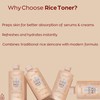 SOQU Moisturizing and Brightening Rice Toner - Enriched with Rice