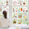 Easter Window Cling Stickers,9 Sheets Double-Sided Easter Window Decals for
