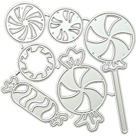 Lollipop Die Cut for Card Making, Candy Metal Cutting Dies Congratulations Die Cuts Happy Birthday Embossing Stencils Template for DIY Scrap-Booking Decor Wedding Birthday Blessing Art Card