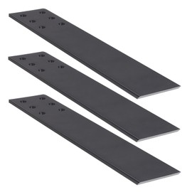 WEKIS 10 Inch Countertop Support Bracket, 3 Pack Solid Iron Heavy Duty Hidden Flat Floating Shelf Brackets, Top Mount Knee Wall Support Mantel Bracket Hardware for Wood Granite Quartz Countertop