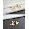 TARATI 2pcs Ginkberry Leaf Style Door Knobs Drawer Pulls Antique