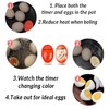 Modern Egg Timer, Timer for Boiled Eggs, Hard/Medium/Soft Display, Infinitely