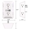 Outlet Extender Surge Protector - NUOZHI 6 Outlet Splitter with
