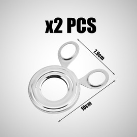 Pack of 2 Egg Slicer, Stainless Steel Egg Cutter, Boiled Egg Cutter, Egg Peeler, Kitchen Aid (Silver)