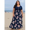 Nemidor Plus Size Maxi Dresses for Curvy Women Casual Summer