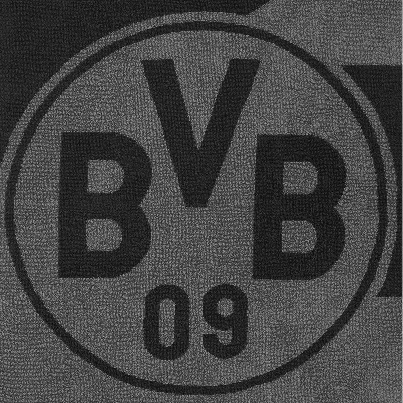 Borussia Dortmund BVB Bath Towel Grey/Black 70 x 180 cm