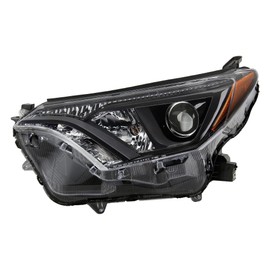 Carpart4u Aftermarket LED Projector Headlights for 2016-2018 Toyota RAV4 OEM Style [Halogen Model] (Driver)