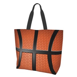Xtmunole Basketball Tote Bag Basketball Handbag For Women Basketball Large Shopping Bag Sports Mom Travel Bag Basketball Coaches Accessories Gifts For Women