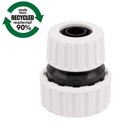 Mivos 2 x Hose Coupling 1/2 Inch to 3/4 Inch – Hose Reducer – Made from 90% Recycled Plastic – Connector 1/2 Inch (13 mm) by 3/4 Inch (19 mm) – Made in the EU