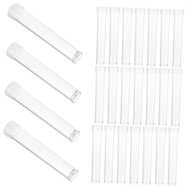 Hohopeti Ergonomic Cap Test Tube Bottles 100pcs Small Tubes Lids for Beauty Products Lotion Gel Portable