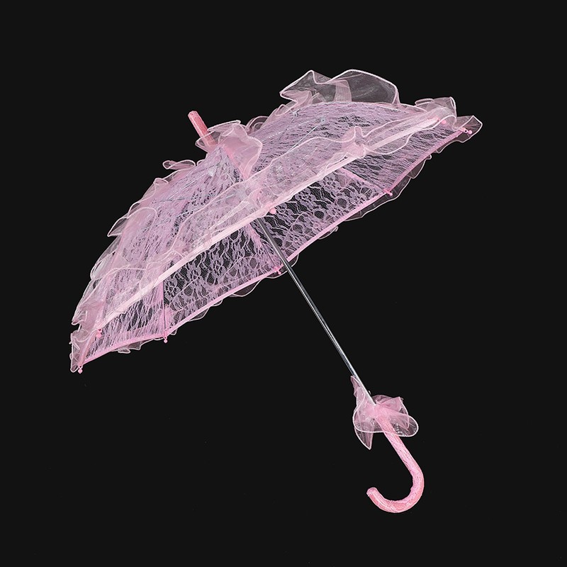 Bridal Lace Cotton Umbrella for Wedding Parties Dancing Photography Prop