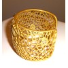 HamptonGems Designer Inspired-Cuff, 18KT Gold Plate, Open Abstract Design with