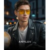 ANYLUV Night Driving Glasses for Men Women, Anti Glare Night