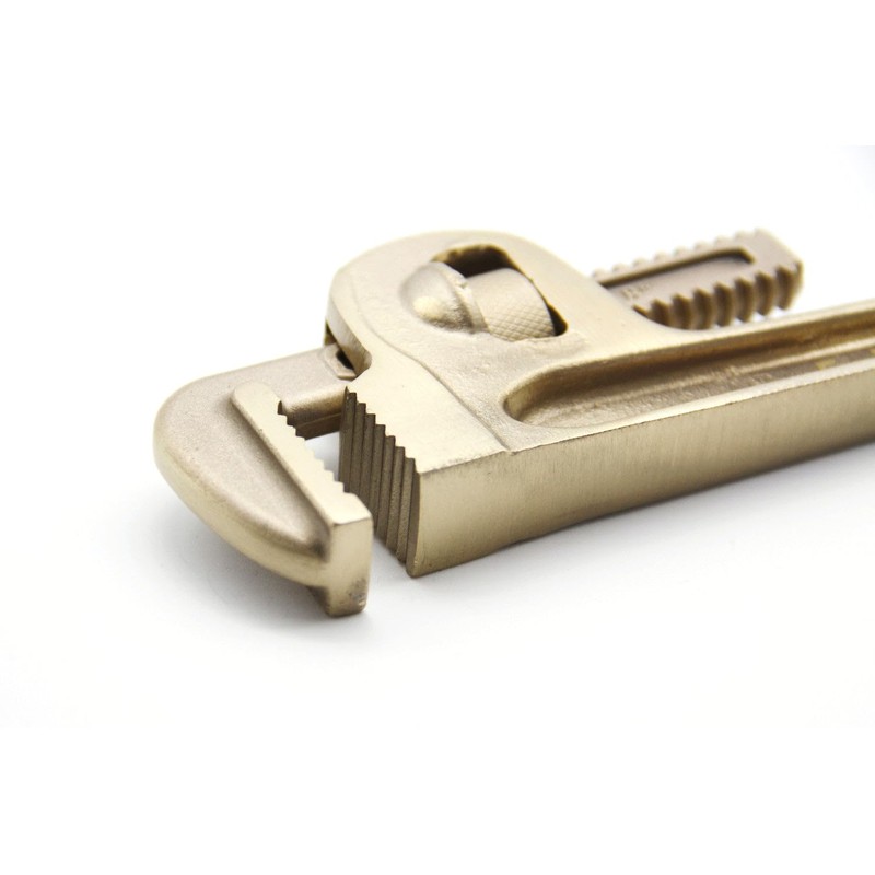 TMAX 8 Inch Non Sparking Pipe Wrenches, Aluminum-Bronze Non Spark