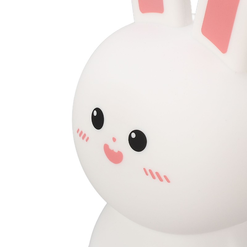 Cute Night Light Tap Control 5 Modes Rechargeable Rabbit Shape