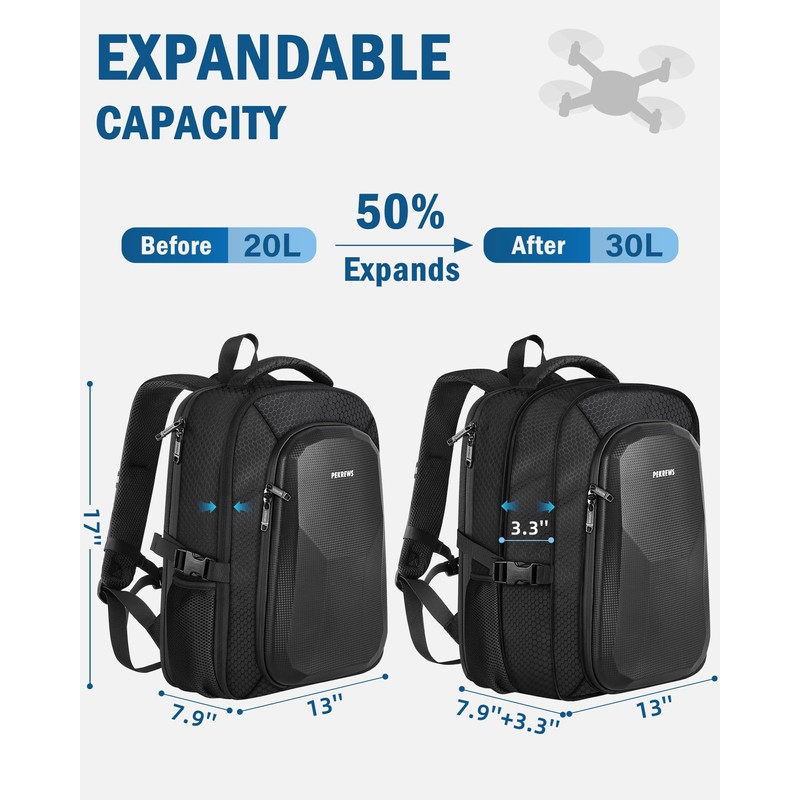 Case for Potensic Atom 2, Large Backpack for Atom 2/SE/3-Axis/LT