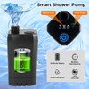 Portable Camping Shower Kit: 6ft Tent, 4000mAh Pump, 1500W Heater