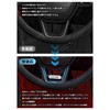 HUDIY（フーディ）ステアリングホイール装飾 新型シビックタイプR ステアリングデコフレーム FL5 シビックタイプR カスタムアクセサリー CIVIC fl5 フレームステッカー 車種専用設計