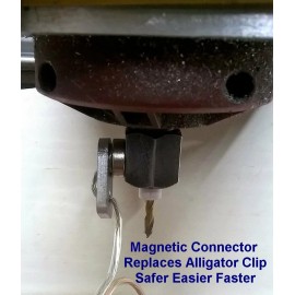 Vancura Innovations Magnetic Connector for CNC Router Touch Plate Edge Finder corner zero alligator