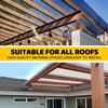 Roof Riser Brackets kit for Pation Pergola,Adjustable Angle Woodwork Post